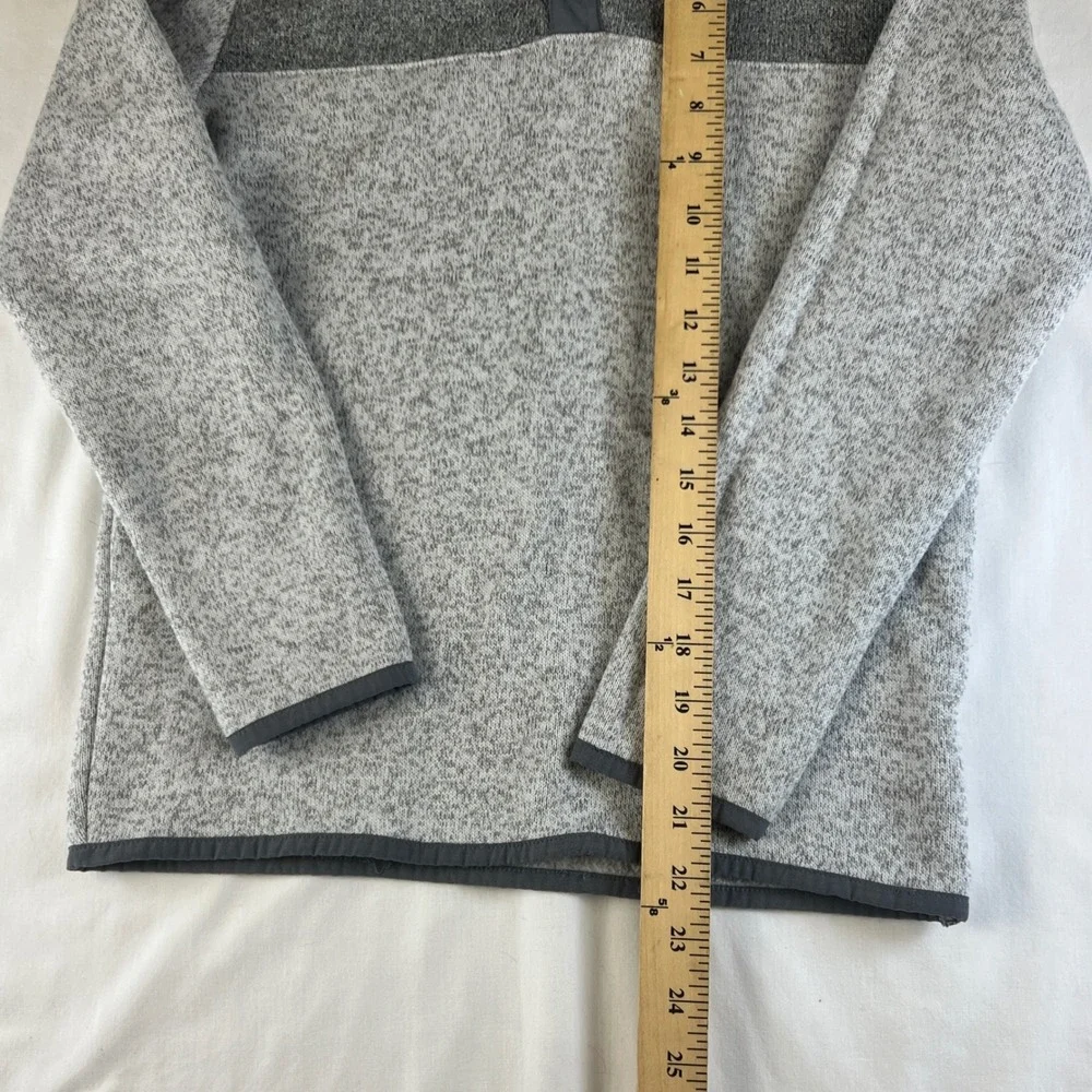 Old Navy Boys‎ Fleece Pullover Sweatshirt Gray Size L 10 12 Snap Neck Stretch
